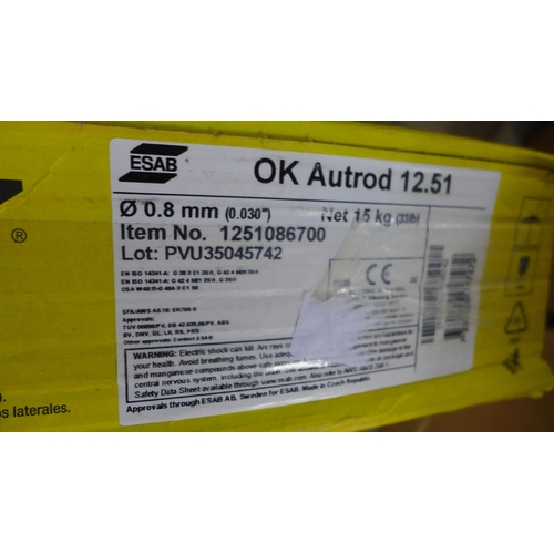 2084 - ESAB OK Auto Rod 12.51 0.8mm 15kg welder wire