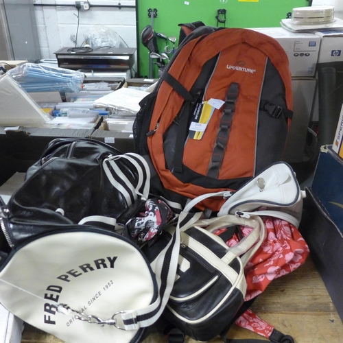 2103 - Unused Lifeventure Fred Perry and Puma Sports bags