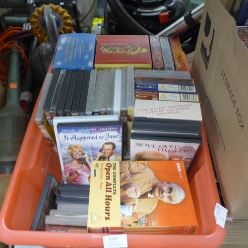 2115 - Box of DVD films including box sets