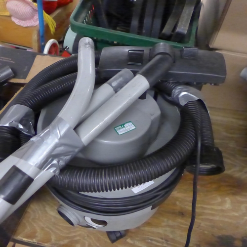 2126 - Numatic vacuum cleaner with attachments - new dustbag inside