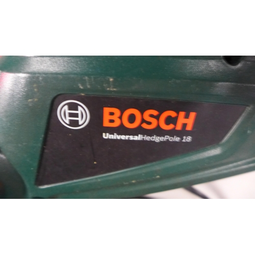 2159 - Bosch Universal hedge pole 18 & Bosch AHS 50-20 Li hedge cutter with battery & charger - W