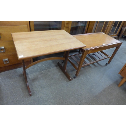 107 - A Remploy teak coffee table and a G-Plan teak occasional table