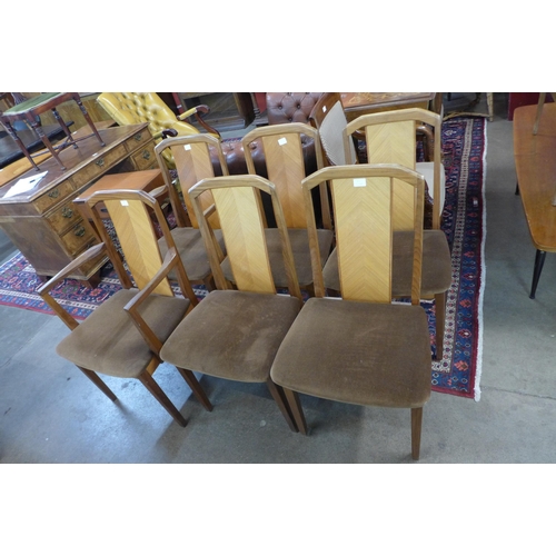 83 - A set of six G-Plan teak dining chairs