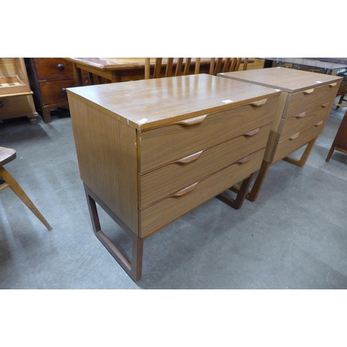 90 - A Europa Furniture teak chest of drawers