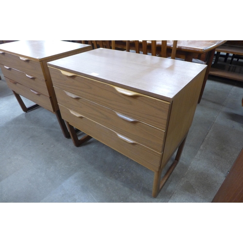 91 - A Europa Furniture teak chest of drawers