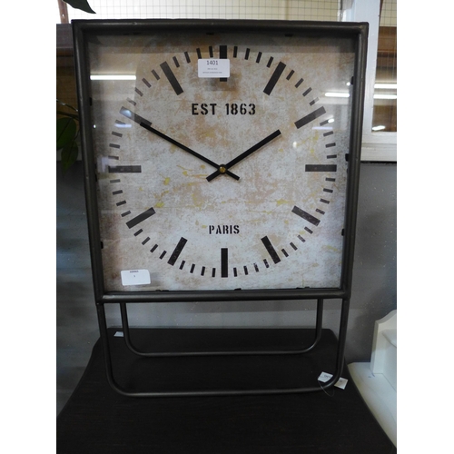 1401 - An industrial style clock, H 50cms (608620)   #