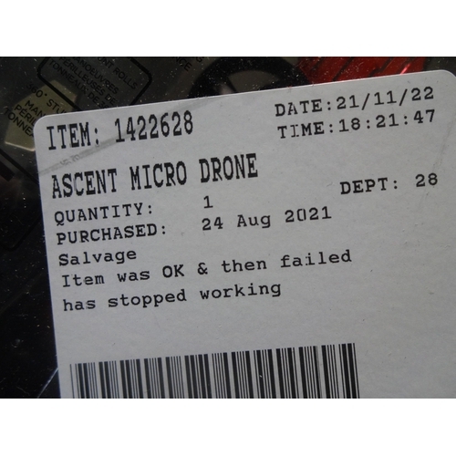 3090 - Ascent Micro Drone (model:- PA-1008) (243-129) * This lot is subject to VAT