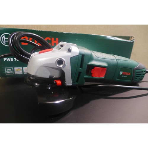 3167 - Bosch angle grinder - model no:- PWS700-115