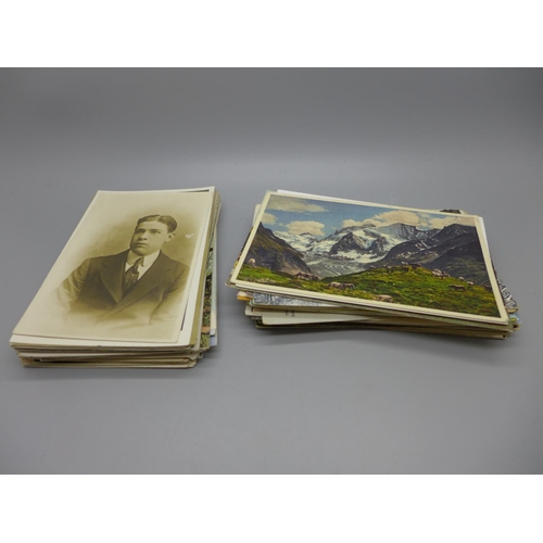 670 - Ninety-six postcards including Victorian and Edwardian