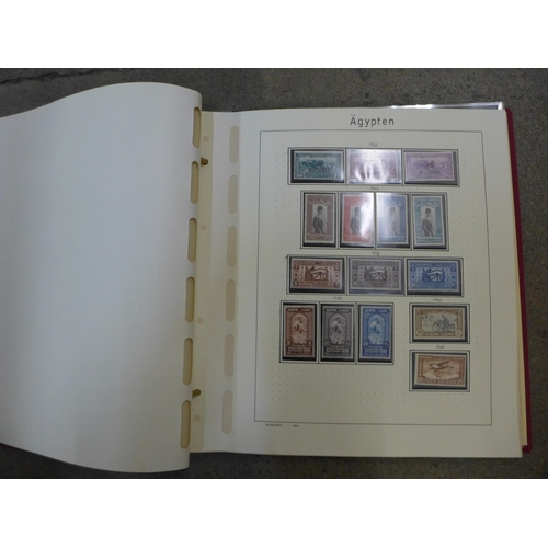 690 - Stamps; an album of Egyptian stamps and postal history