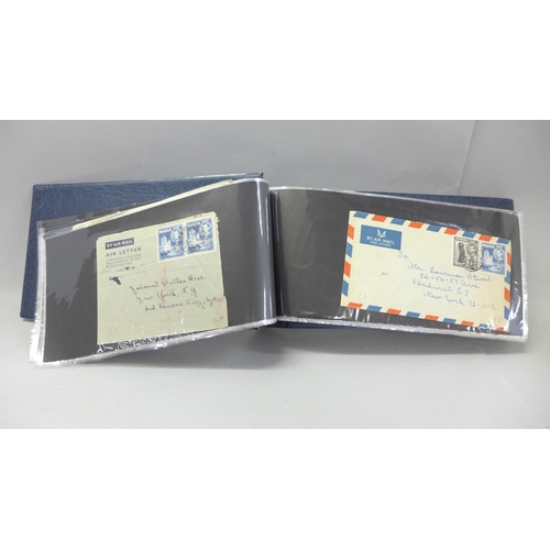 718 - Stamps; Malta postal history in album including WWI and WWII censored covers (100 no.)