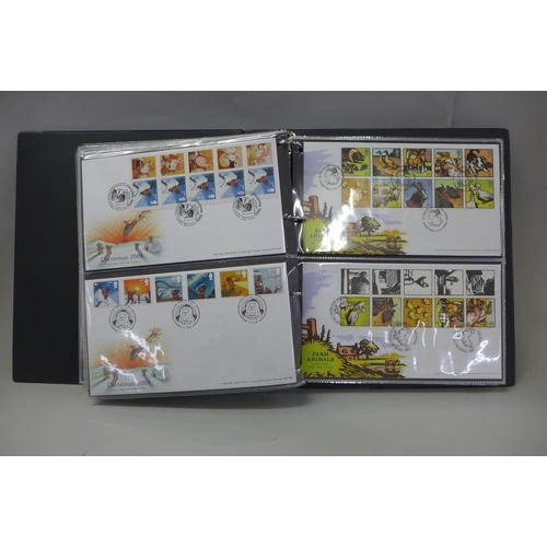 725 - Stamps; GB First Day Covers, sixty covers from 2000-2017, all typed address and special postmarks
