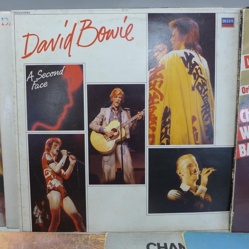 728 - A collection of David Bowie records, eleven LP's and one 10