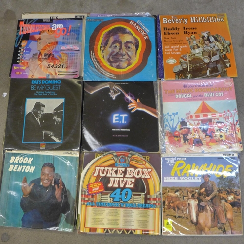 779 - A box of approximately 30 1960's and later LP records including Buddy Holly and Motown, etc.