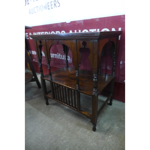 17 - An Arts and Crafts Moorish style mahogany occasional table