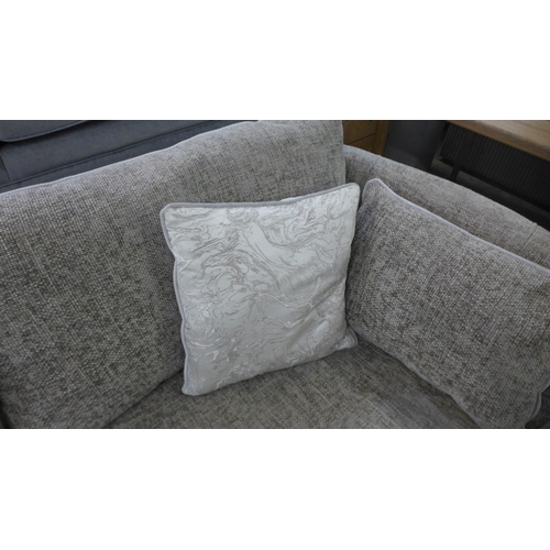 1304 - A Barker & Stonehouse grey upholstered four seater sofa RRP £1,575