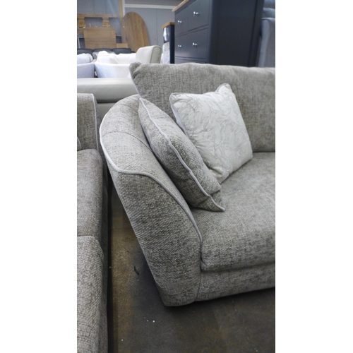 1304 - A Barker & Stonehouse grey upholstered four seater sofa RRP £1,575