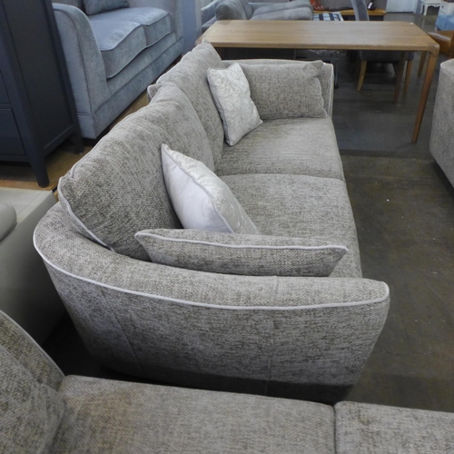 1304 - A Barker & Stonehouse grey upholstered four seater sofa RRP £1,575