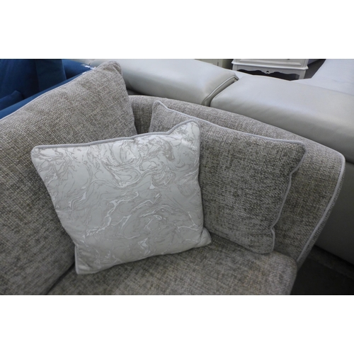 1305 - A Barker & Stonehouse grey upholstered three seater sofa RRP £1,575