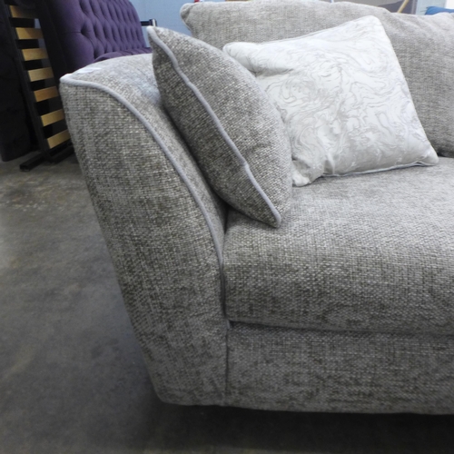 1305 - A Barker & Stonehouse grey upholstered three seater sofa RRP £1,575