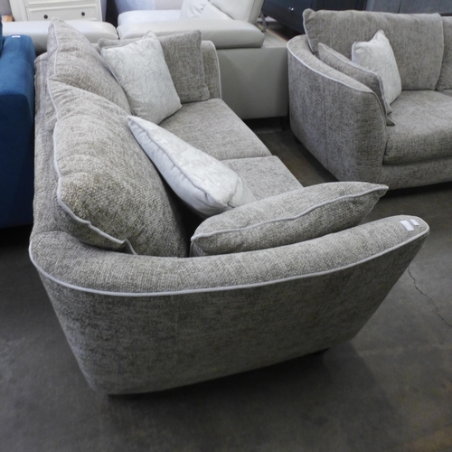 1305 - A Barker & Stonehouse grey upholstered three seater sofa RRP £1,575