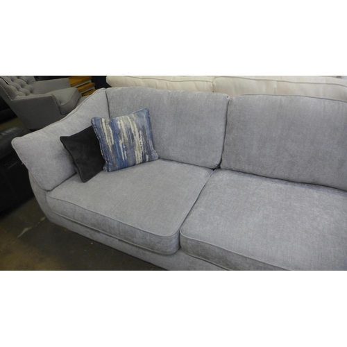 1384 - A Barker And Stonehouse cloud grey fabric sectional corner sofa RRP £2,555