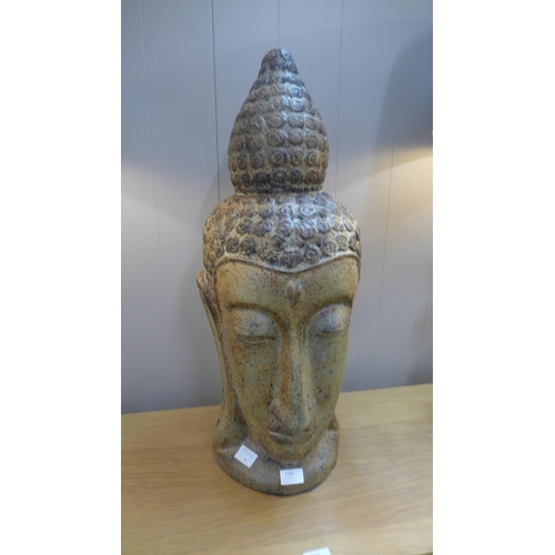 1431 - A Buddha head, for indoor or outdoor use, H 69cms (BA00742)   #