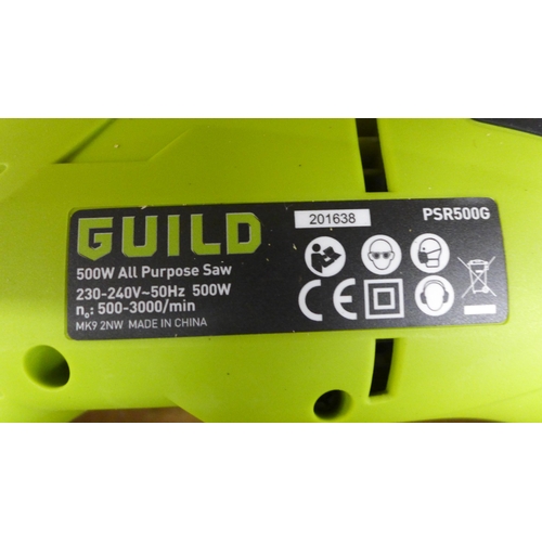 2040 - Guild 500w all purpose saw - boxed - W with Guild multi tool