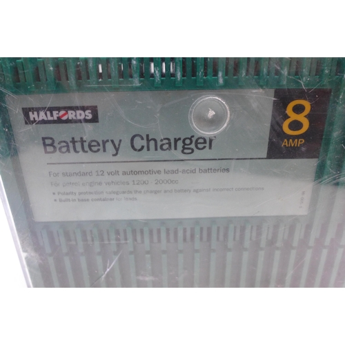 2067 - Halfords 8 amp battery charger