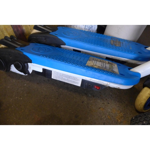 2101 - Two rechargeable Zinc scooters, no charger (Police repossession)