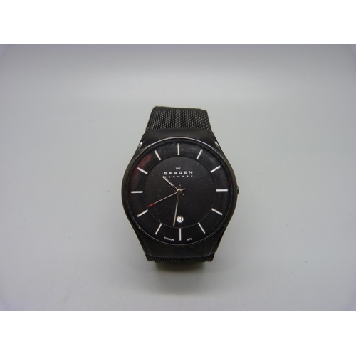 1084 - A gentleman's Skagen wristwatch, a/f