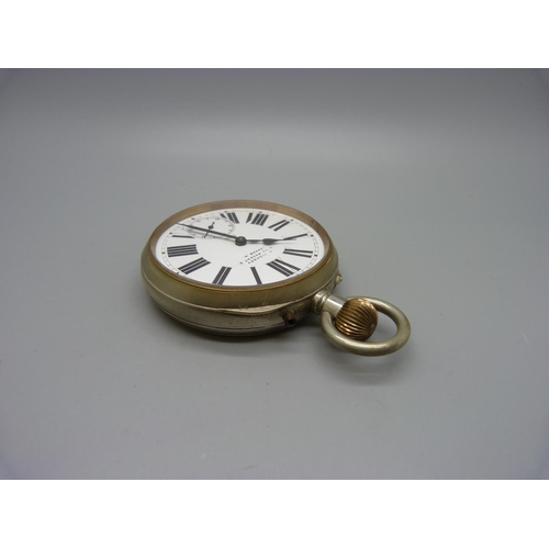 1092 - A Goliath pocket watch, dial a/f