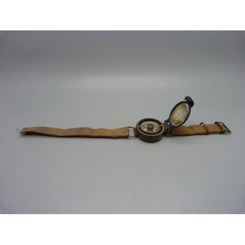 1096 - A wrist-compass, marked No.10730/B