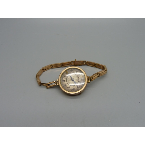 1099 - A lady's rolled gold Medana wristwatch