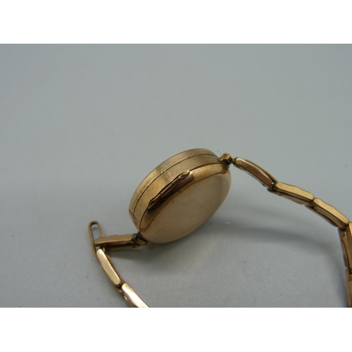 1099 - A lady's rolled gold Medana wristwatch