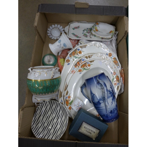 1196 - A collection of china including early 20th Century, studio pottery, etc. **PLEASE NOTE THIS LOT IS N... 