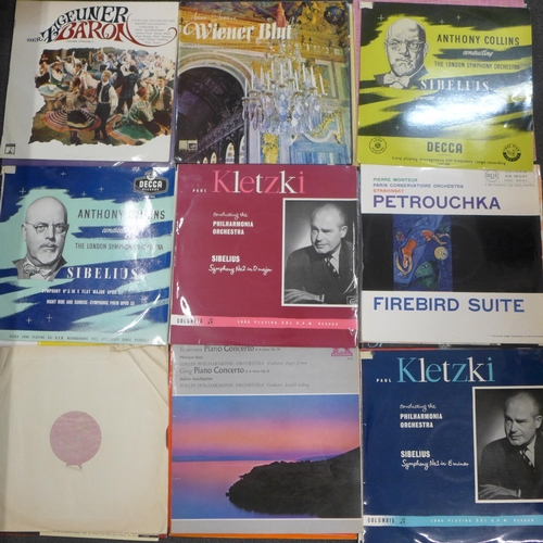 1203 - Two boxes of classical LP records, 107 in total including Mahler, Brahms, Chopin and Prokofiev **PLE... 