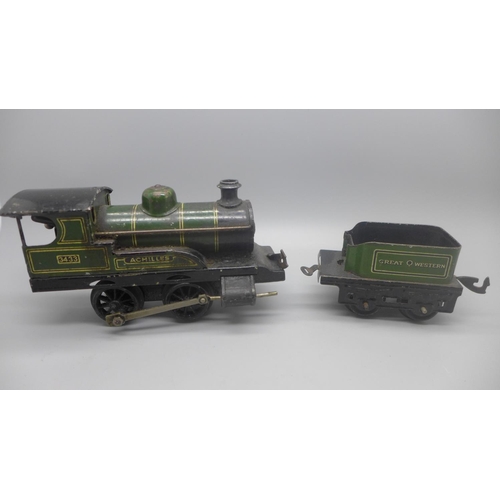 670 - A Bing clockwork 0 gauge locomotive