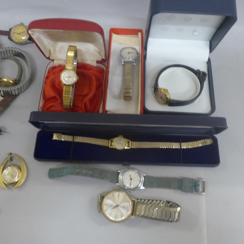 684 - Mechanical wristwatches, including lady's Bucherer and Oris, some a/f