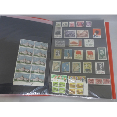 688 - Stamps; China stamps, postal history and postal stationery in file