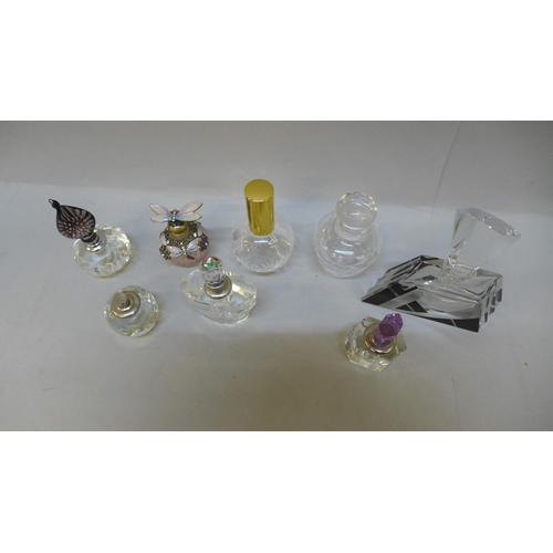 713 - Eight perfume bottles including Art Deco style