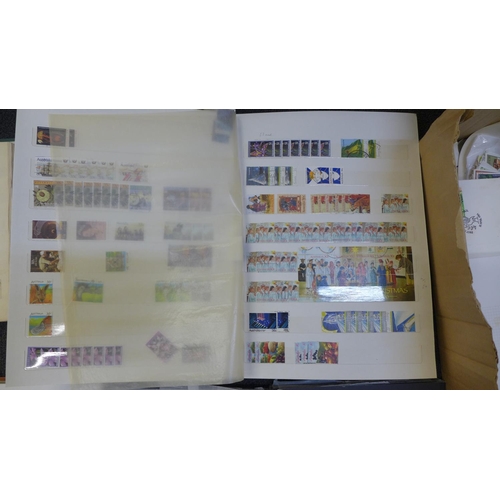 731 - A box of stamps, covers, etc.