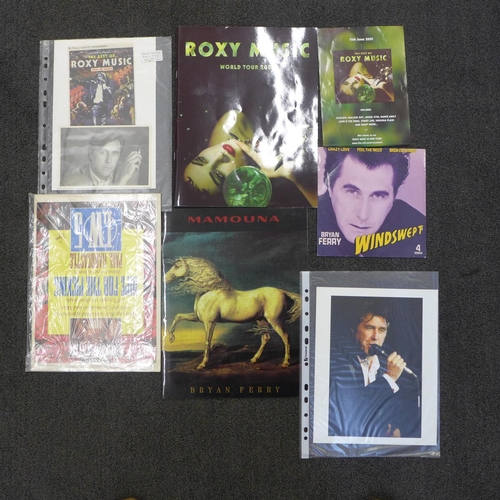 751 - Bryan Ferry and Roxy Music LP records in carry case