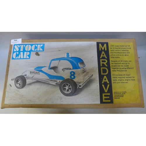 764 - A Mardave Stock Car model kit, boxed