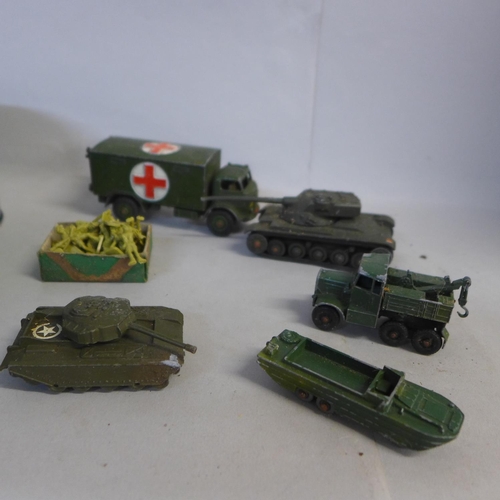 782 - Dinky Toys and other military die-cast model vehicles