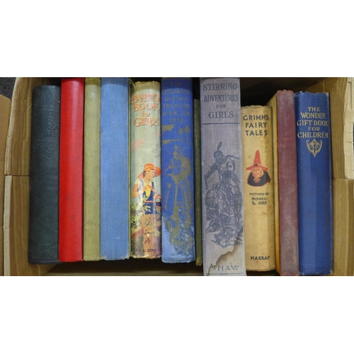 788 - A collection of children's books in two boxes, early-mid 20th Century