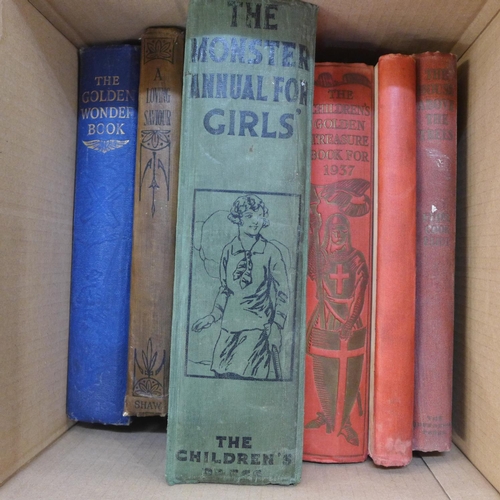 788 - A collection of children's books in two boxes, early-mid 20th Century