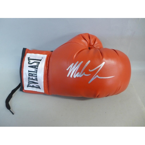 792 - A signed Mike Tyson boxing glove