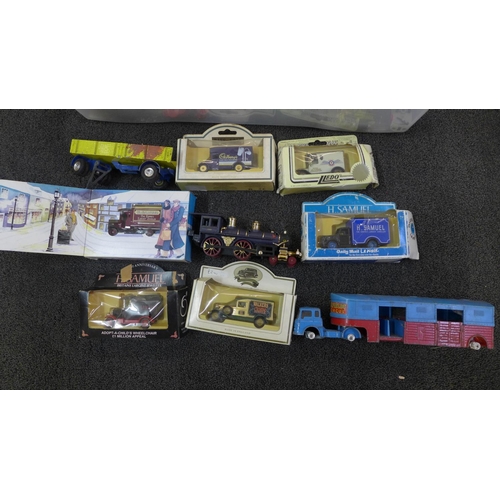 805 - Die-cast model vehicles and model rail, some boxed