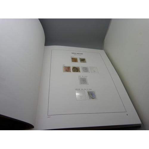 848 - A Stanley Gibbons album volume 1, 1840-1970 of Great Britain stamps with pre-printed pages, partiall... 